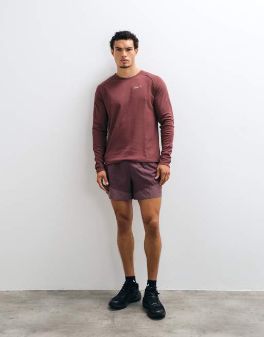 Nike Dri-Fit long sleeved top in brown, 2 of 5