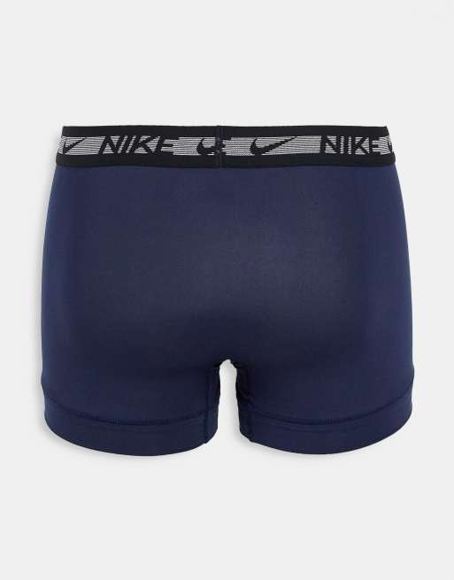 Nike - Dri-FIT - Lot de 3 boxers en microfibre ultra stretch et qualité supérieure - Marine/bleu/rouge, 2 de 4