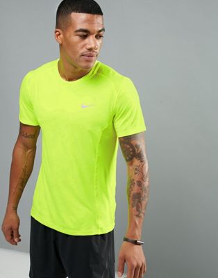 Nike Dri-FIT Miler T-Shirt In Yellow 
