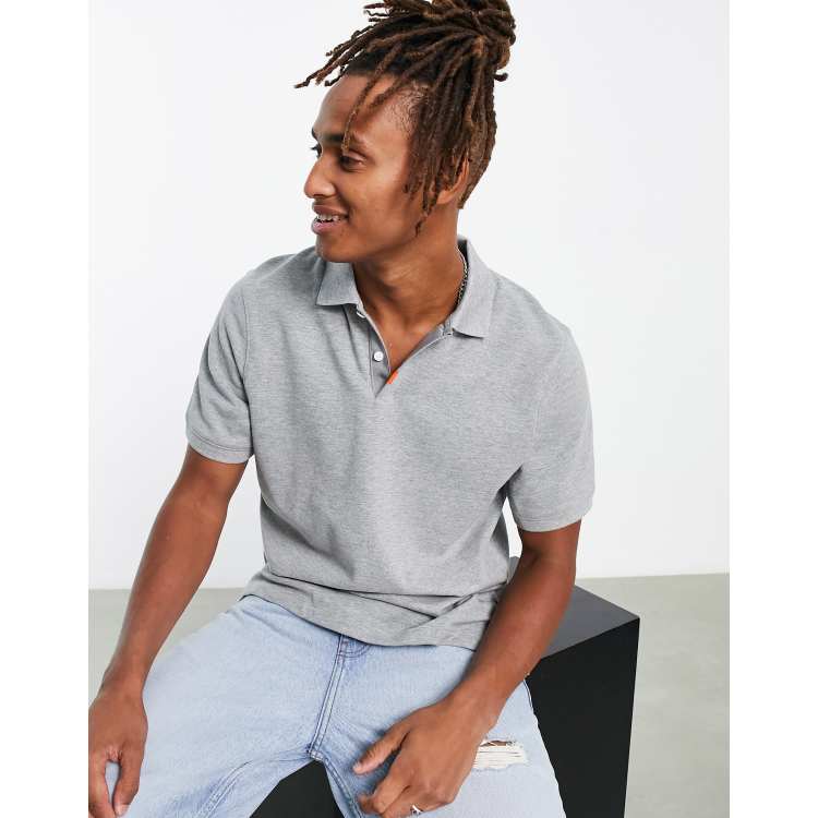 Heather gray outlet polo