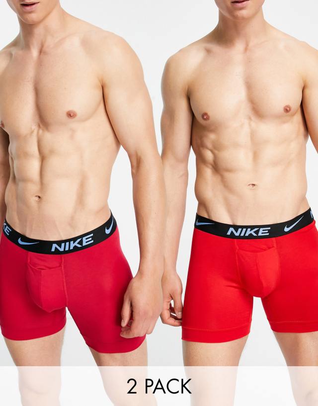 Nike Dri-FIT ReLuxe 2 pack boxer briefs in multi