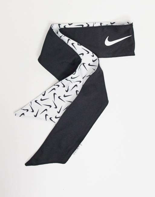 Nike Dri-FIT reversible head tie in black