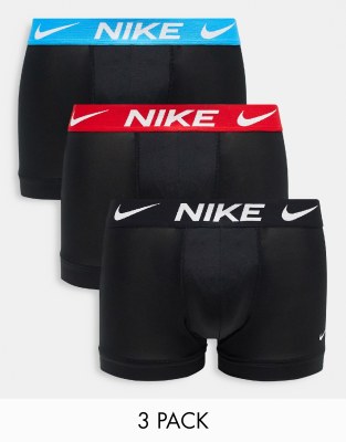 Nike - Dri-FIT - Set van 3 microvezel boxershorts in zwart met ...