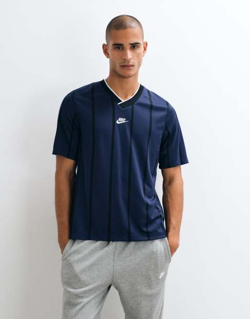 Nike Dri-FIT Short-Sleeve Football Jersey in blue , 3 of 5