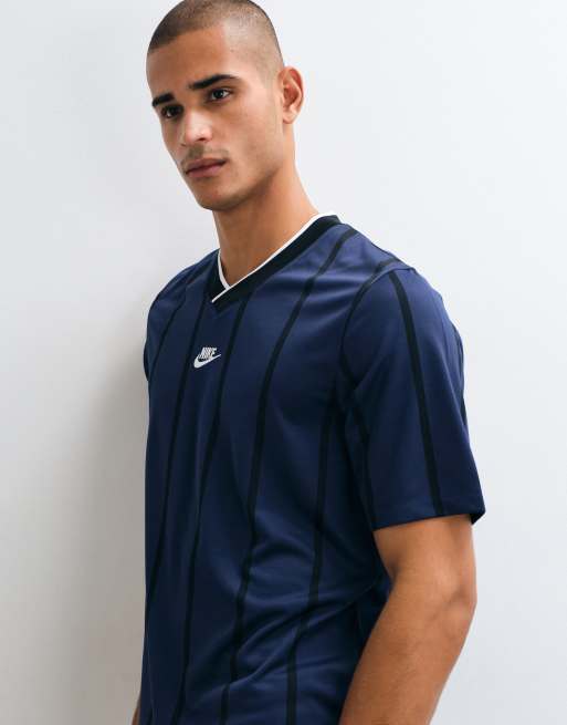 Nike Dri-FIT Short-Sleeve Football Jersey in blue , 4 of 5