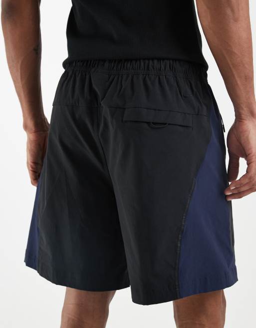 Nike – Dri-FIT – Shorts aus Webstoff in Schwarz und Marineblau, 5 von 5
