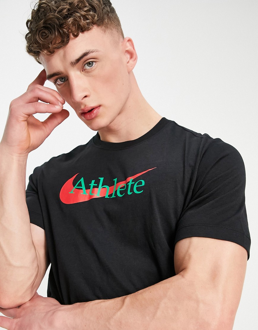 Nike – Dri-FIT – T-Shirt in Schwarz