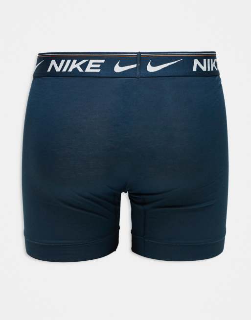 Nike Dri-Fit ultra comfort 3 pack boxer brief in red/orange/navy