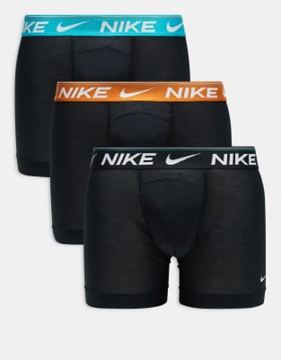 Nike - Dri-FIT Ultra Comfort - Lot de 3 boxers avec taille contrastante - Noir