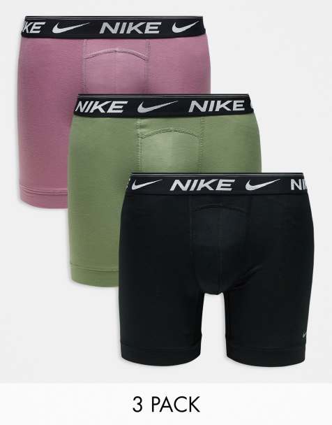 Nike - Dri-FIT - Ultra Comfort - Set van 3 boxershorts in groen, zwart en roze - view 1