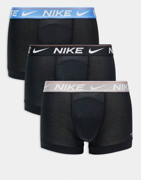 Nike - Dri-FIT - Ultra Comfort - Set van 3 boxershorts in zwart met contrasterende taillebanden - view 1