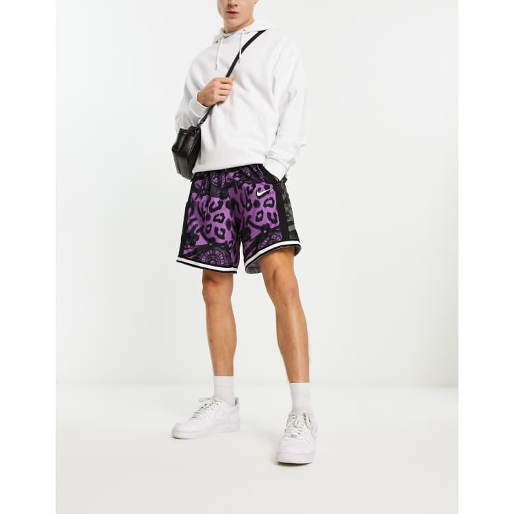 Nike Dry DNA World Order shorts in purple ASOS