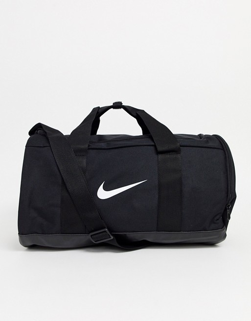 Nike duffle swoosh bag in black
