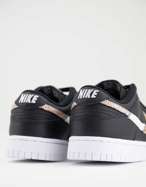 Nike - Dunk - Baskets basses avec logo virgule à imprimé léopard - Noir - BLACK, 4 de 4