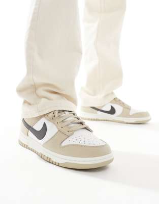 Nike - Dunk - Baskets basses - Beige et gris-Vert