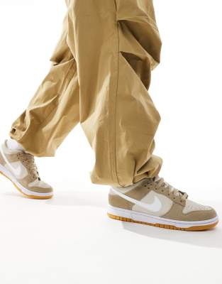Nike - Dunk - Baskets basses - Crème et marron minerai-Blanc