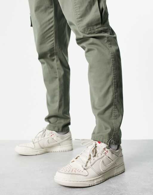 Nike - Dunk - Baskets basses effet rétro - Blanc cassé