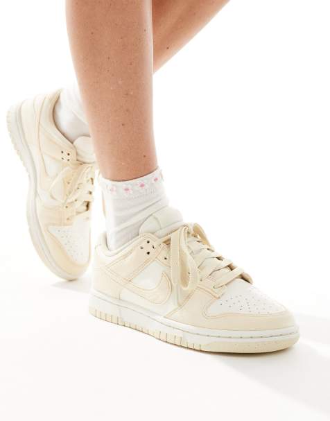 Nike - Dunk - Baskets basses rétro - Blanc et beige - view 1