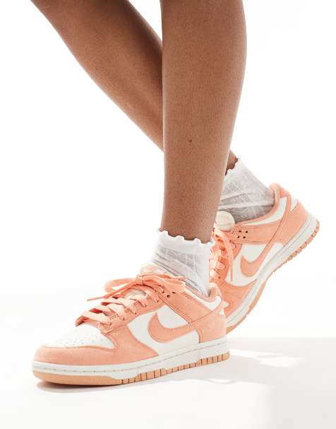 Nike - Dunk - Baskets basses rétro - Blanc et orange - view 1