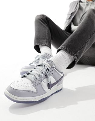 Nike Dunk Low Retro trainers in white and grey - ASOS Price Checker