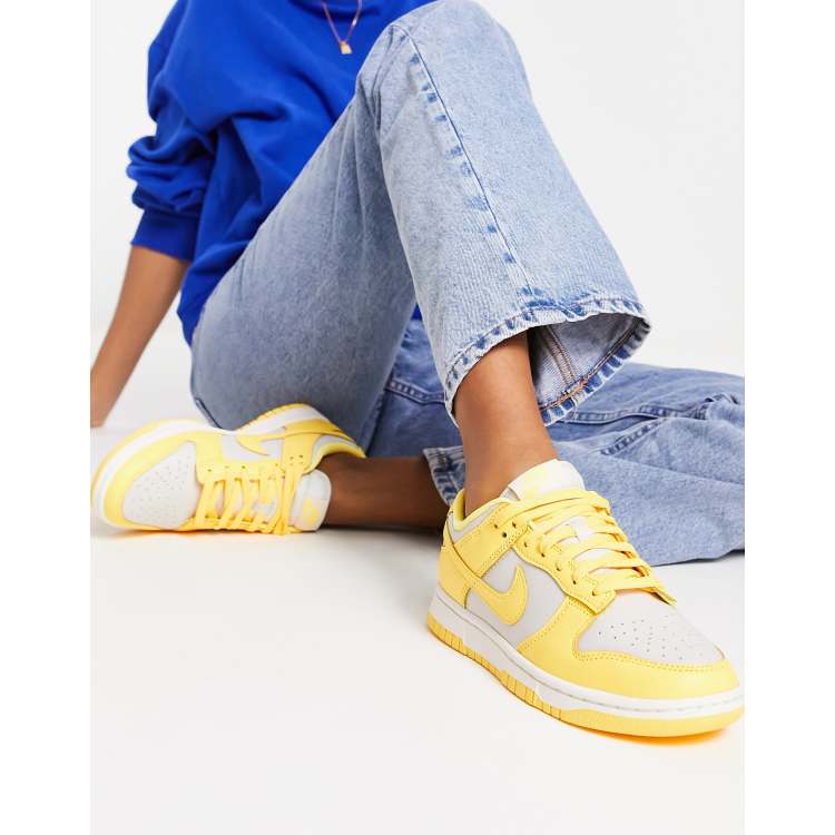 Nike Dunk Baskets Ivoire et jaune citron ASOS