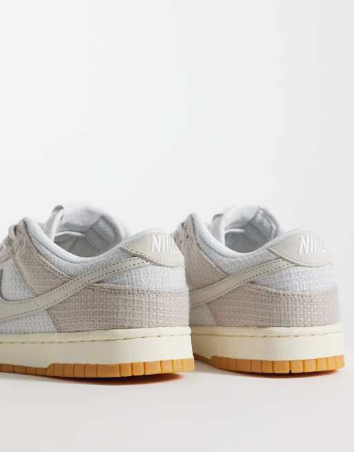 Nike – Dunk – Gräddvita sneakers i retrostil med lågt skaft, 4 av 5