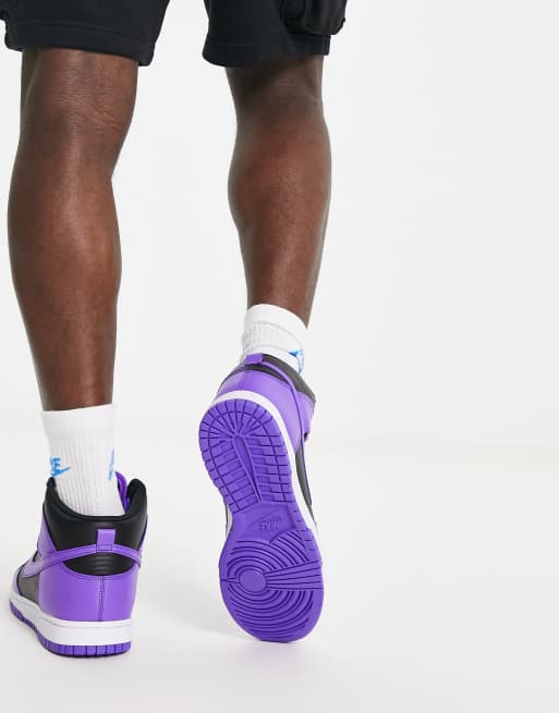 Air Jordan Nike Dunk Lila Schwarz Nike – Dunk Hi – Knöchelhohe