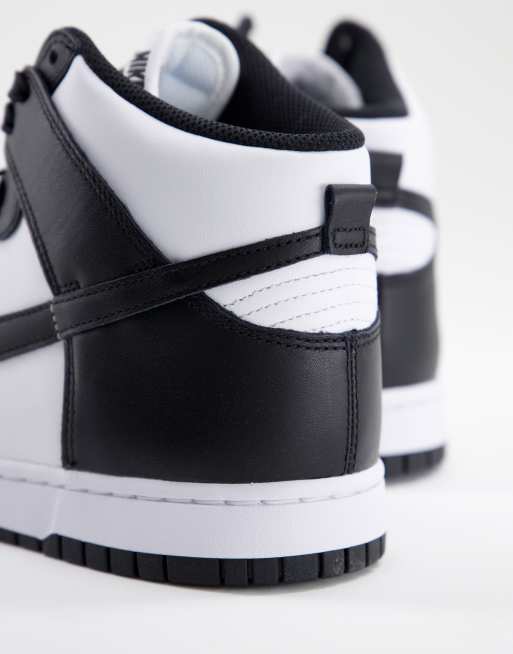 Nike Dunk Hi Retro sneakers in white black