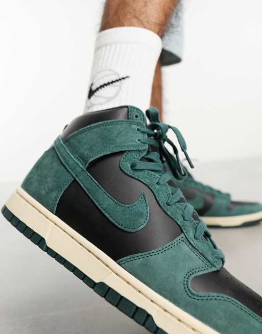 Dunk high green and black sale