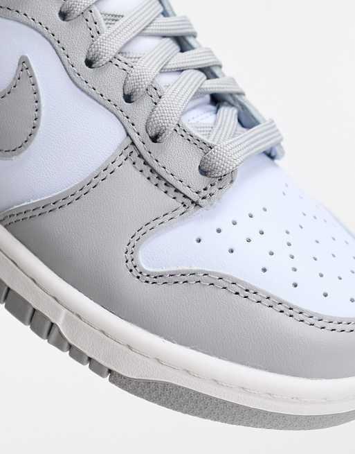 Nike Dunk High in gray & light blue | ASOS