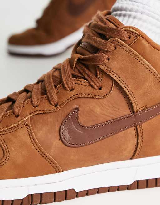 Nike Dunk High Premium Baskets montantes Marron p can ASOS