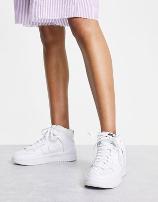 Nike Dunk High Rebel trainers in white 