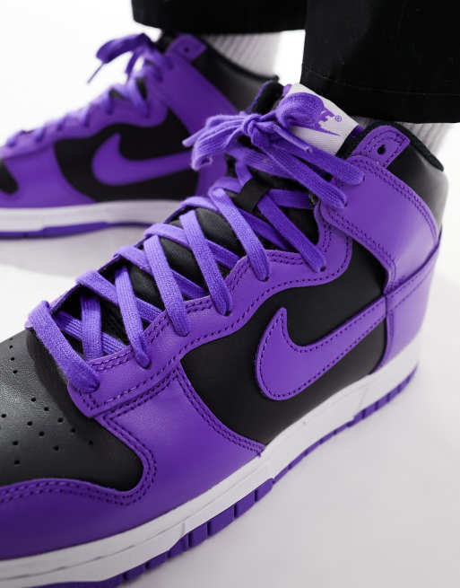 Nike dunk hotsell high purple white