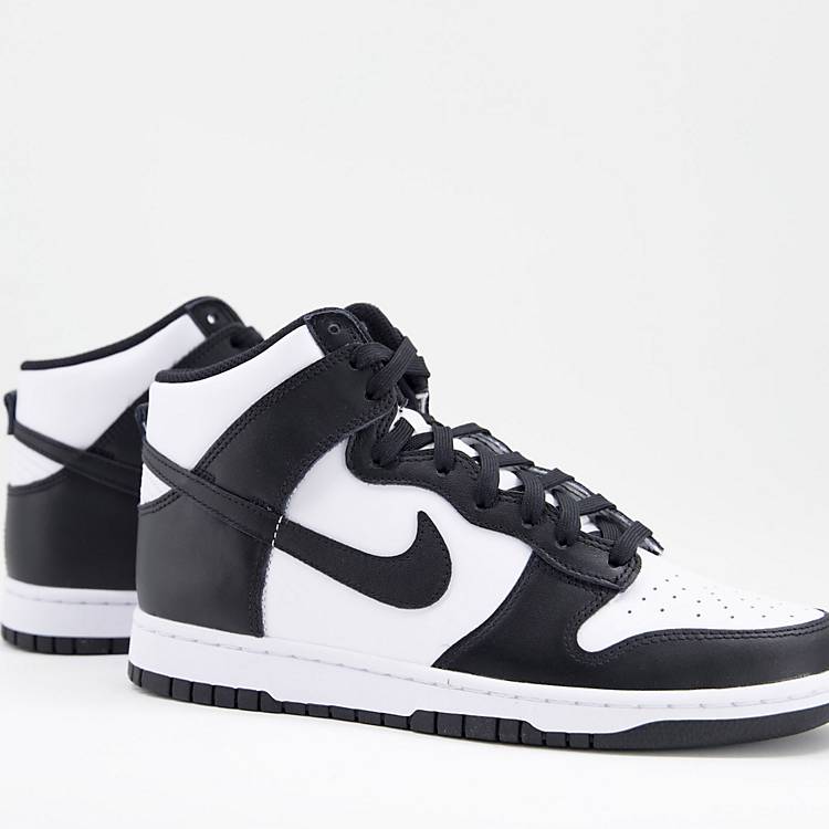 Dunk High Retro sneakers in black and white | ASOS
