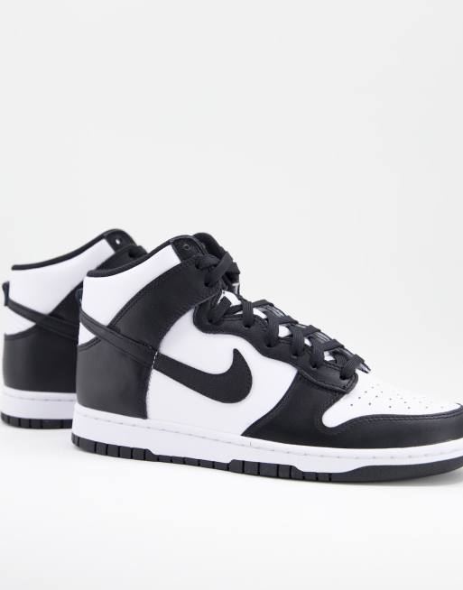 Black and best sale white dunk high