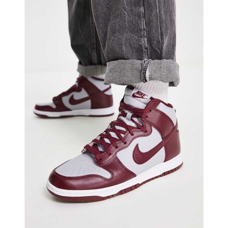 Nike Dunk High Retro sneakers in dark and wolf | ASOS