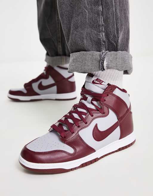 Dark hotsell red nikes