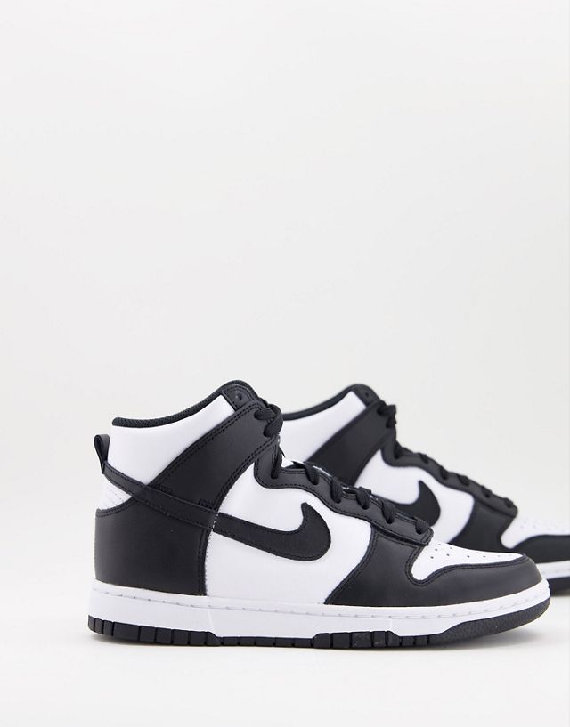 Nike Dunk High Retro sneakers in white/black