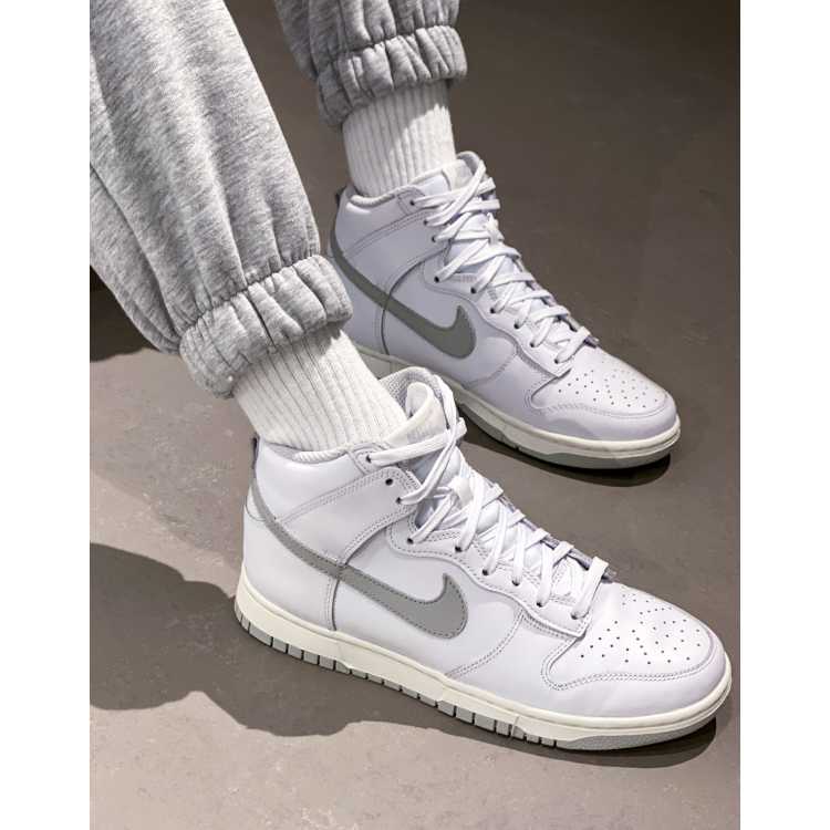 Grey nike shop high top sneakers