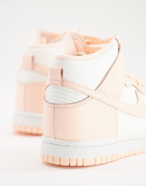 Nike – Dunk High – Sneaker in gebrochenem Weiß und Rosa, 4 von 4