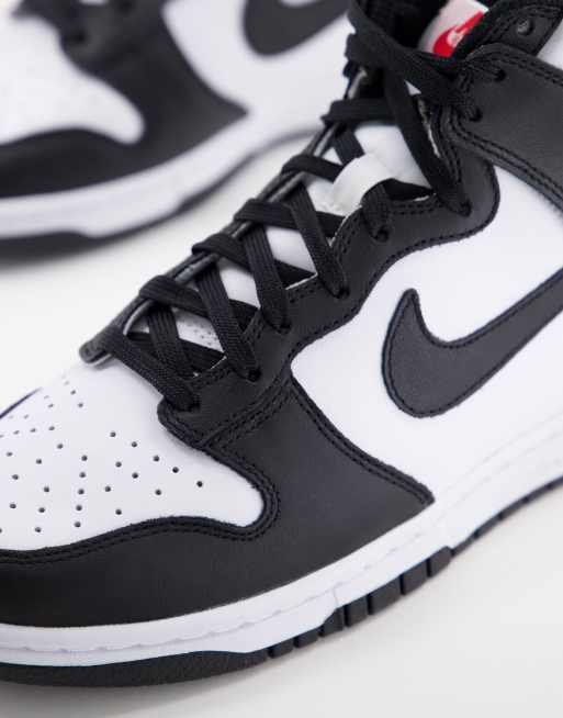 Nike Dunk High sneakers in white and black | ASOS