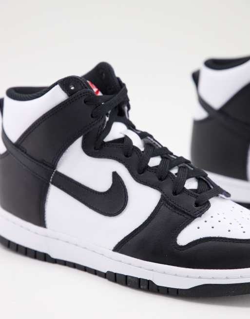 nike high black and white