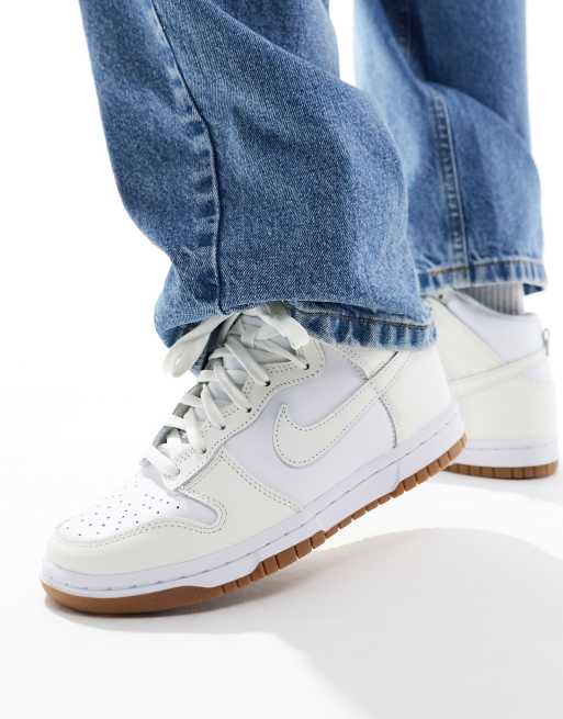 Nike Dunk high trainers in off white mix ASOS