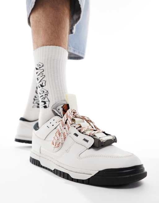 Nike Dunk Jumbo Low sneakers in off white and brown | ASOS