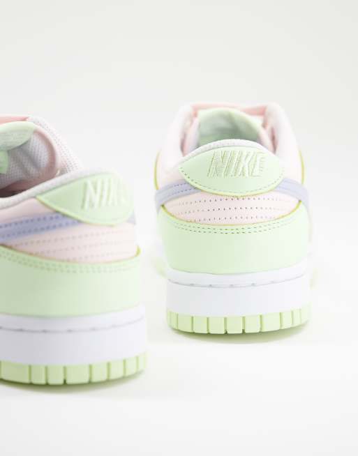 Nike Dunk Lage sneakers in mintgroen en babyblauw ASOS