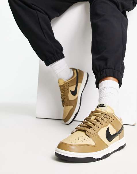 Nike - Dunk Low - Baskets basses - Beige sésame et bois flotté - view 1