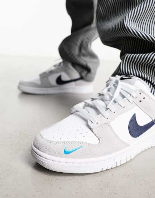 Nike - Dunk Low - Baskets - Gris et blanc