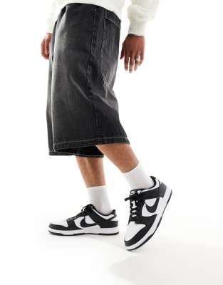 Nike - Dunk Low - Baskets basses rétro - Noir et blanc