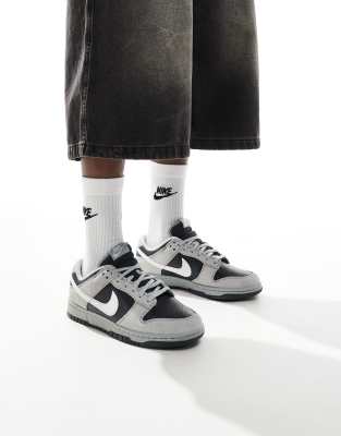 Nike - Dunk Low - Baskets - Gris et blanc