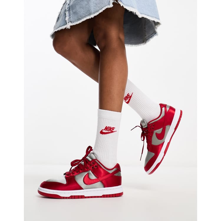 Nike dunk rouge sale